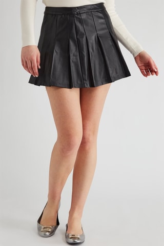Jupe plissée taille haute - Noir