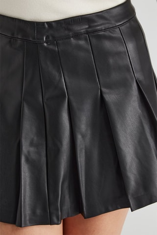 Jupe plissée taille haute - Noir