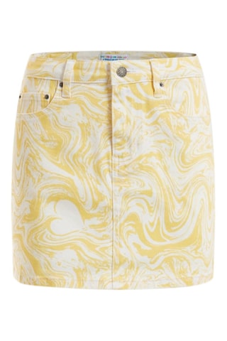 Minijupe en jean - Jaune