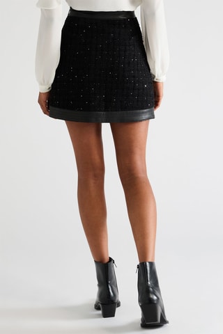 Minijupe en tweed - Noir