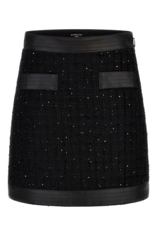Minijupe en tweed - Noir