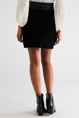 Jupe fourreau taille haute - Noir
