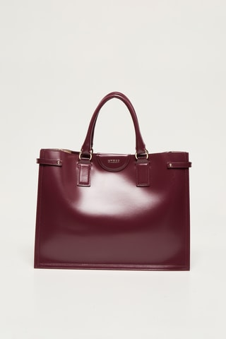 Sac à main en cuir Issa - Bordeaux