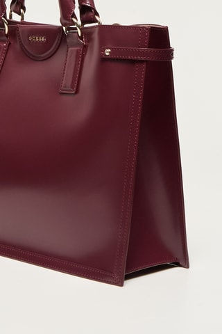 Sac à main en cuir Issa - Bordeaux