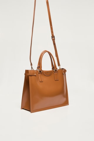Sac à main en cuir Issa - Camel