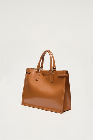 Sac à main en cuir Issa - Camel