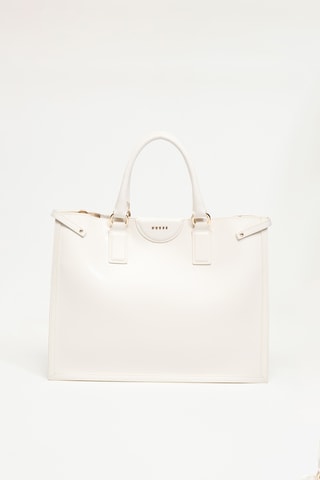Sac à main en cuir Issa - Ecru
