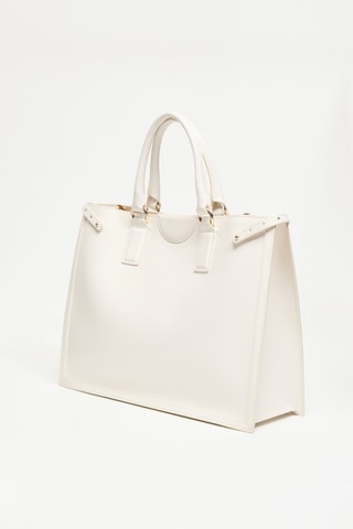 Sac à main en cuir Issa - Ecru