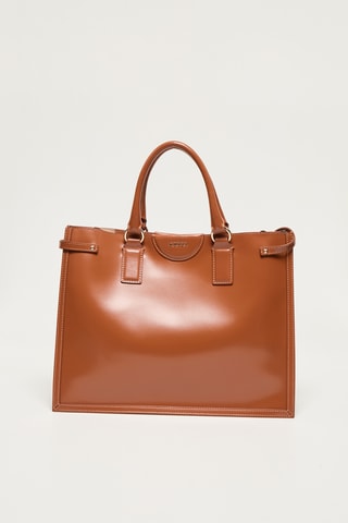Sac à main en cuir Issa - Marron
