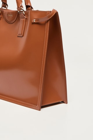 Sac à main en cuir Issa - Marron