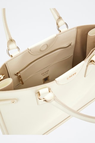 Sac à main en cuir Issa - Blanc