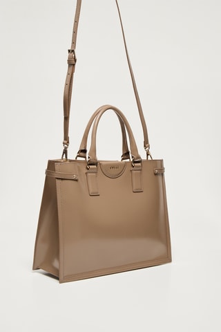 Sac à main en cuir Issa - Taupe