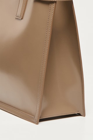 Sac à main en cuir Issa - Taupe