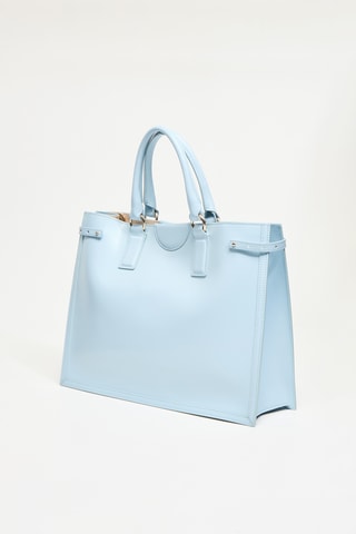 Sac à main en cuir Issa - Ciel