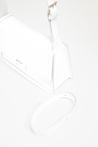 Sac bandoulière en cuir Isa - Blanc