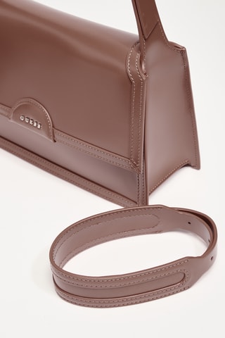 Sac bandoulière en cuir Isa - Marron