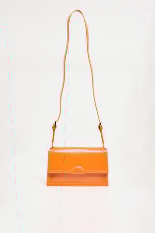 Sac bandoulière en cuir Isa - Orange
