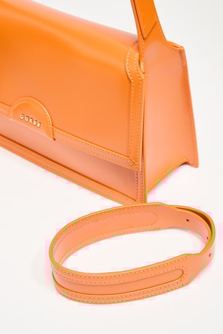 Sac bandoulière en cuir Isa - Orange