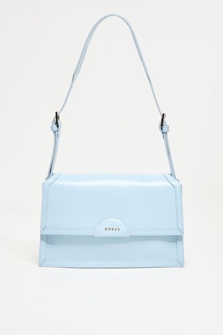 Sac bandoulière en cuir Isa - Ciel