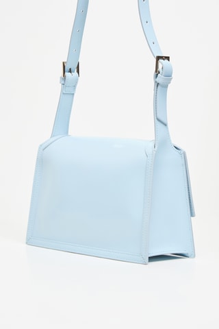 Sac bandoulière en cuir Isa - Ciel