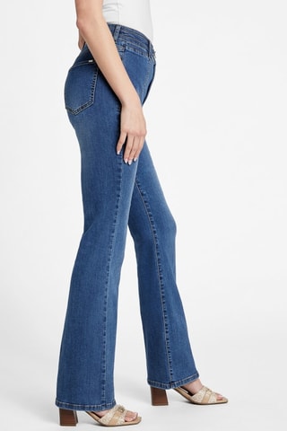 Jean bootcut taille haute Dahlia - Bleu marine