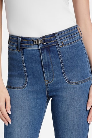 Jean bootcut taille haute Dahlia - Bleu marine