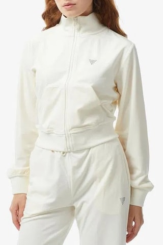 Sweat en velours Couture - Blanc