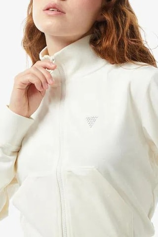 Sweat en velours Couture - Blanc