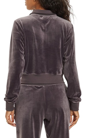Sweat en velours Couture - Violet