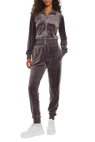 Sweat en velours Couture - Violet