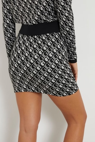 Jupe droite taille haute - Noir