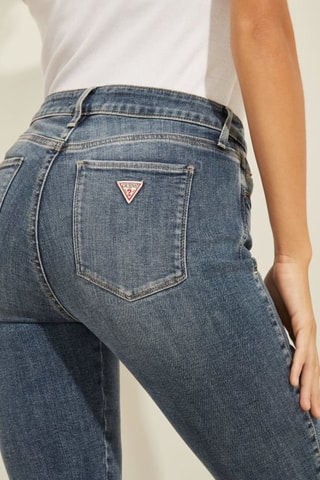 Jean taille haute - Bleu pétrole