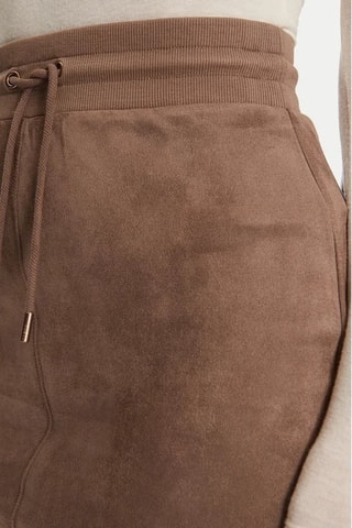 Jupe droite taille haute Tamara - Marron