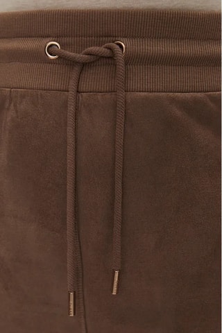 Jupe droite taille haute Tamara - Marron