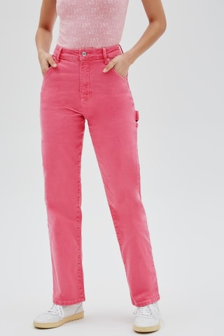 Jean taille haute Go Rodeo - Rose