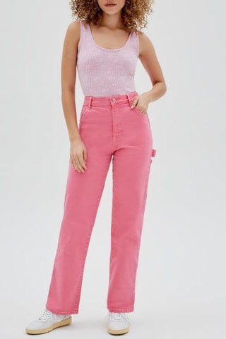 Jean taille haute Go Rodeo - Rose