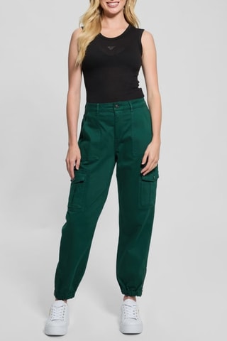 Pantalon cargo Juno - Vert foncé