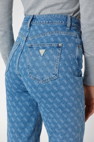 Jean mom taille haute - Bleu clair