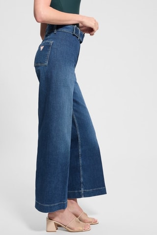 Jean taille haute Dakota - Bleu pétrole