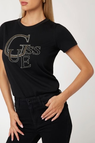 T-shirt Studded - Noir