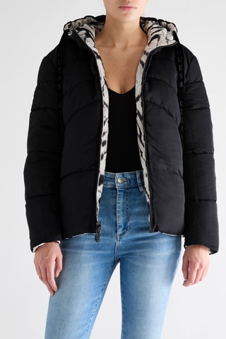 Doudoune réversible Emelie - Noir et gris clair