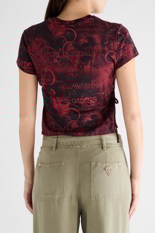 T-shirt cropped Go - Rouge