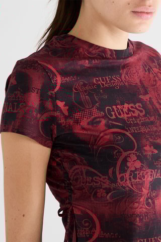 T-shirt cropped Go - Rouge