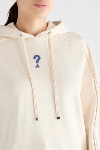 Sweat à capuche Roses Triangle - Ecru