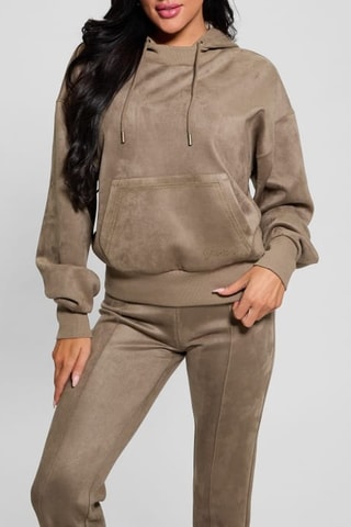 Sweat en velours - Marron