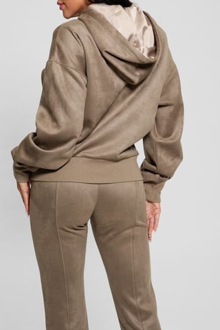 Sweat en velours - Marron
