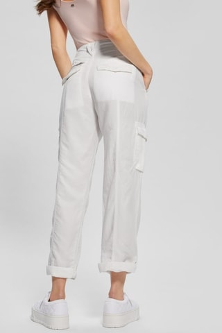Pantalon cargo en lin Nessi - Blanc