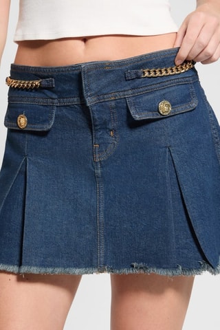 Minijupe en jean Lily - Bleu marine
