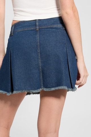 Minijupe en jean Lily - Bleu marine