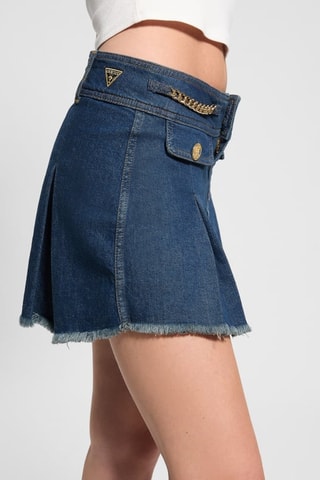 Minijupe en jean Lily - Bleu marine